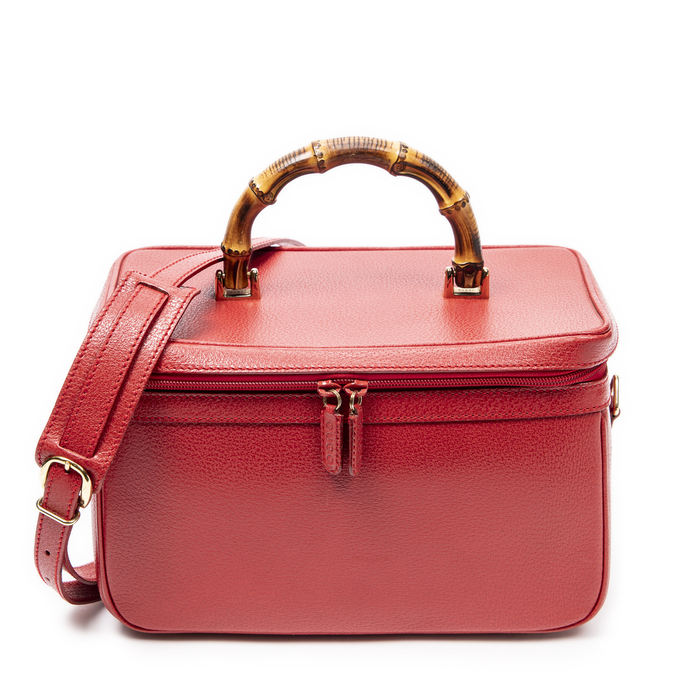 Gucci Large Vintage Bamboo Vanity Case